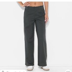 NWT Wild Fable Gray Mid Rise Chino Pants M Casual Staple